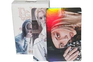 YUTO Stray Kids Laser Photocards 50 PCS Stray Kids Album Photo Cards with Holo Effect Stray Kids Kpop Gift Lomo Cards Merch for Boys and Girls (Felix)