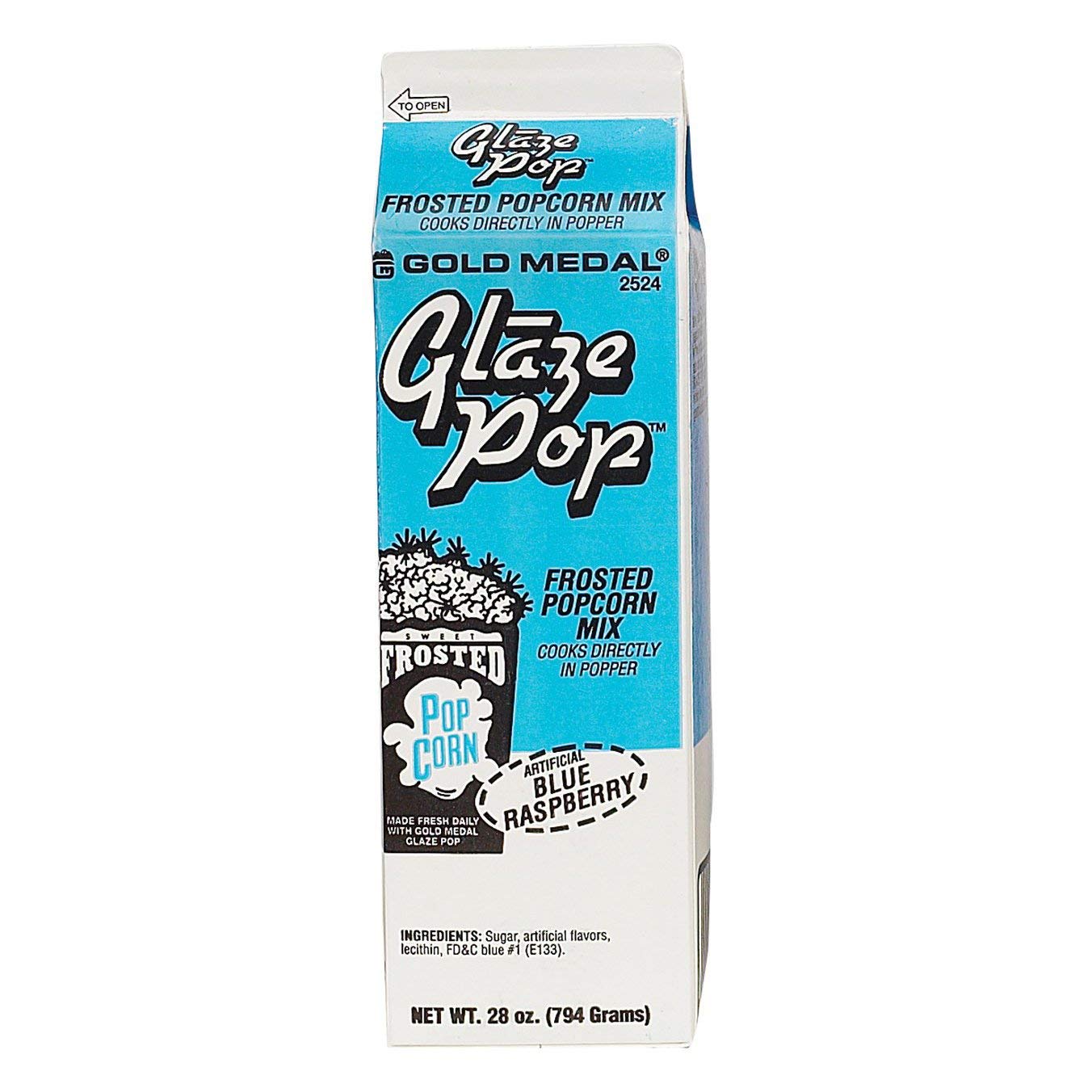 Popcorn Seasoning - 794g Blue Raspberry Popcorn Flavouring for Popcorn Maker - Sweet Popcorn Seasoning Perfect for Parties & Events - Blue Raspberry Popcorn Toppings - Cooks Directly in Popper (794g)