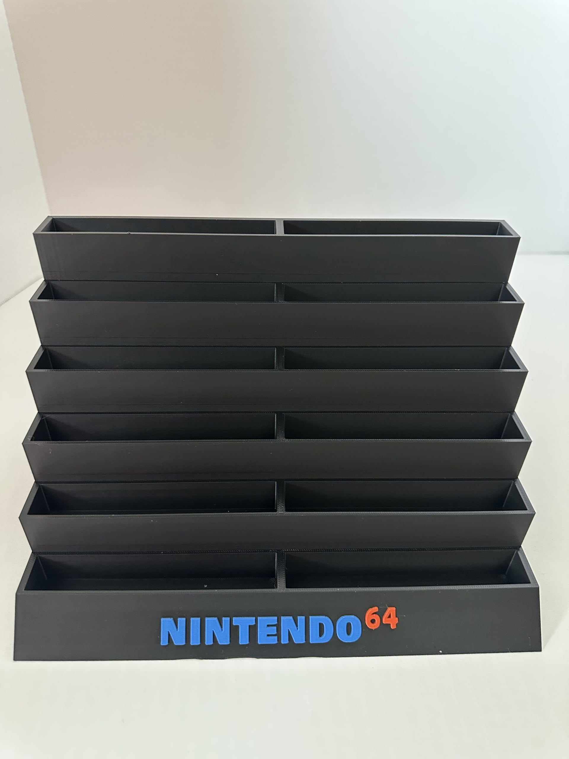 N64 Game Storage Display Stand, 12 Cartridge Holder 3d printed