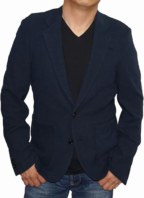 Amazon ハムネット Sftテーラードジャケット紺 Hamnett メンズ ネイビー カジュアル L コート ジャケット 通販