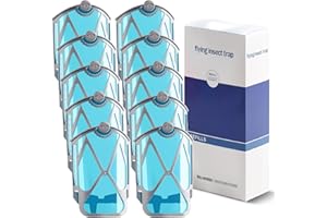 Zeewoo 10 Pack Refil Cartridge Kit, Flying linsect Trap Reflls for Zevo, Replacement Reflls for Zevo Plug-in Light M364 and Max2025 Upgraded High-Stick, 100% Fit & Easy Replace