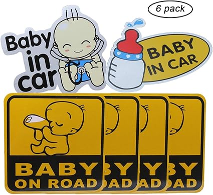 Autres Bebe En Autocollant Voiture Nouveau Ne Fille Garcon Cadeau Voiture Fenetre Autocollant Bebe A Bord Bebe Puericulture