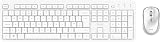 Trust Ody II Silent Wireless Keyboard and Mouse UK QWERTY White view 2