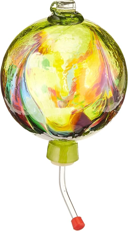 Amazon Com Kitras Art Nouveau Hummingbird Feeder Glass Ornament