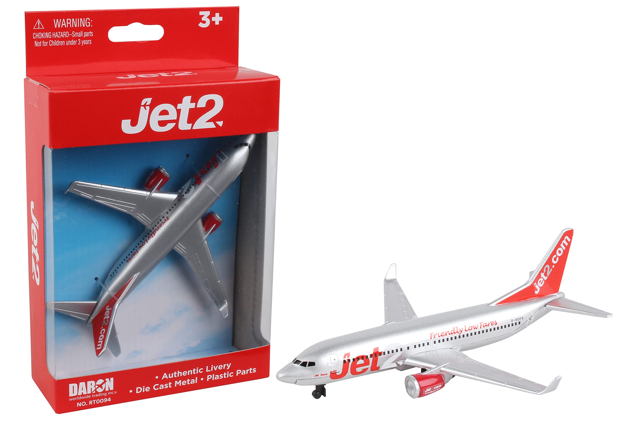 Daron JET2.COM Diecast Plane, Airplane, Diecast Plane, Kids, Children Age 3+, Unisex