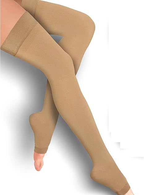 plus size thigh high compression socks