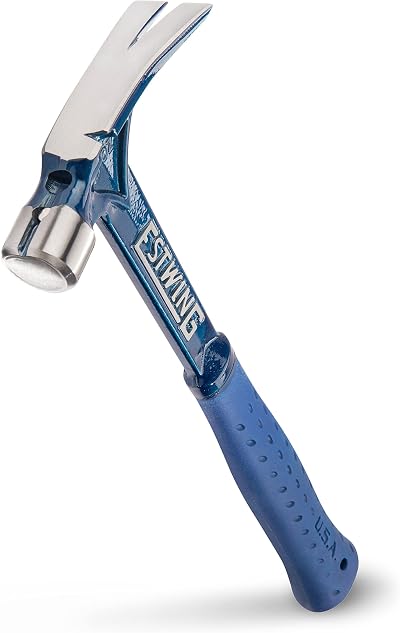 Estwing Ultra Claw Hammer NVG 425g 15oz Blue Vinyl Grip Short Handle