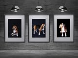 YiPinYin Black A2 Boxed Gallery Frame Set of 3 with Mount for A3 Photos view 6