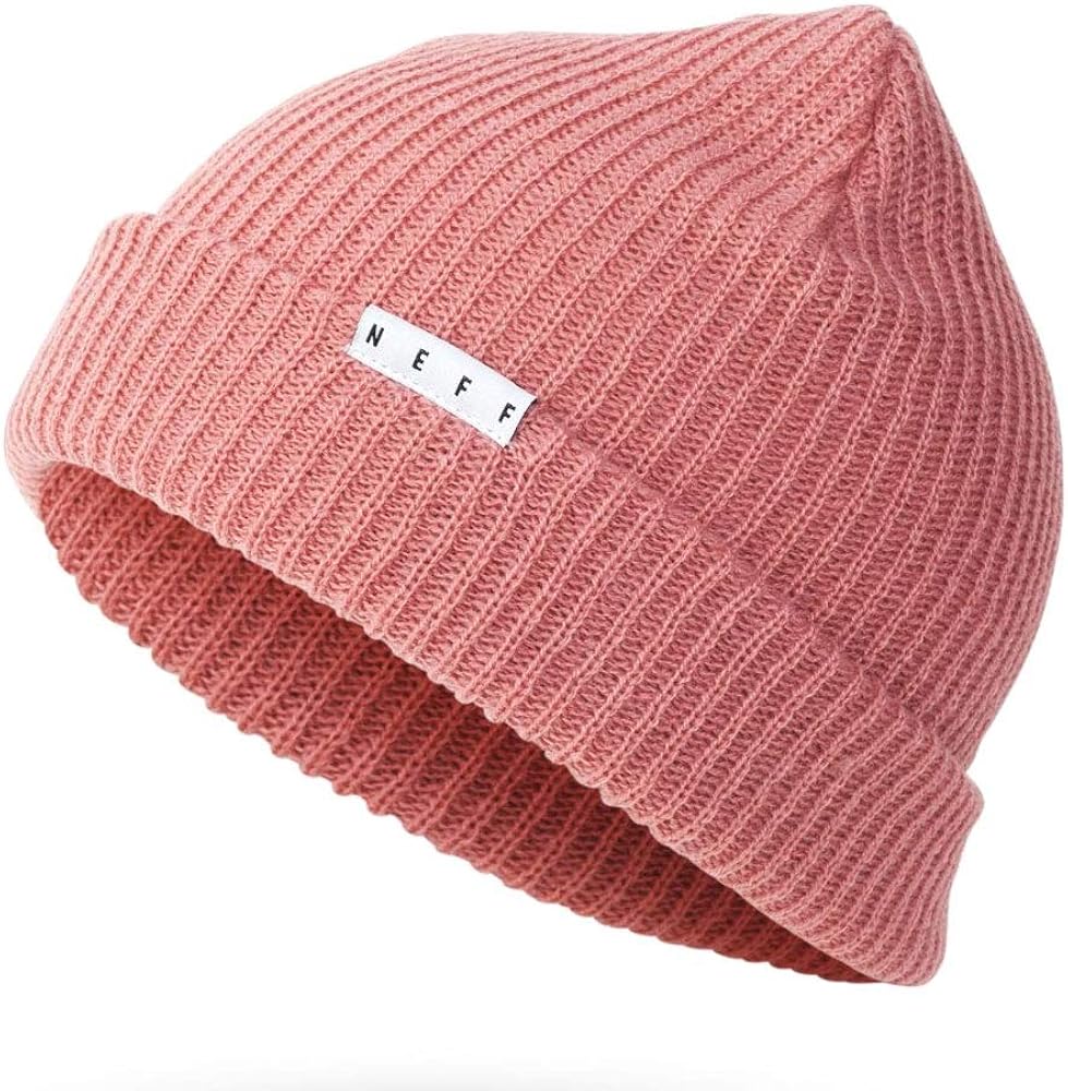 NEFF Men's fold Beanie, Rosewood, One Size: Clothing