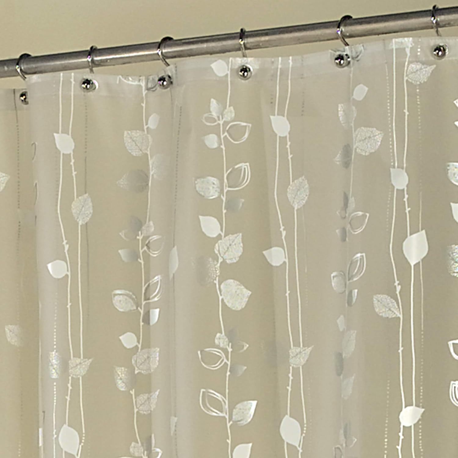 EXCELL Ivy Shower Curtain, Silver 3669815321358 eBay