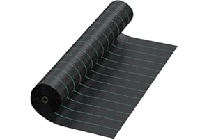 mychoiii 13x60 ft 5oz Woven PP Driveway Fabric, 800lbs Grab Tensile Strength Geotextile Fabric, Commercial Grade Stabilization Underlayment Road Fabric，Weed Barrier Landscape Fabric