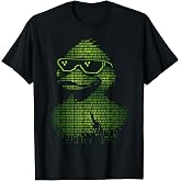 Binary Code Duck Cybersecurity Programming Coding T-Shirt