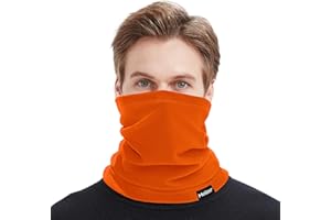 Meilzer Neck Gaiter, Winter Face Mask Cover, Fleece Windproof Cold Weather Scarf for Men, Women