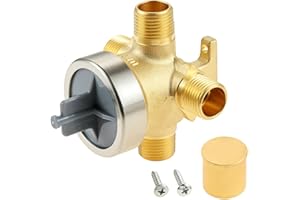 MOOTVGOO R11000 Shower Diverter Rough-In Valve Kit, 3-Setting and 6-Setting Custom Shower Diverter Valve Kit Replacement for 