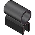 Trim-Lok Trim Seal with Top Bulb – Fits 1/8” Edge, 3/8” Bulb Seal Diameter, 25’ Length – PVC Plastic Trim with EPDM Rubber Seal, Easy to Install for Cars, Boats, RVs, Trucks, and Home Applications