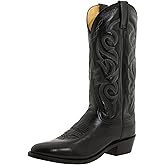 Dan Post Mens Milwaukee Embroidered Narrow Round Toe Casual Boots Mid Calf - Black