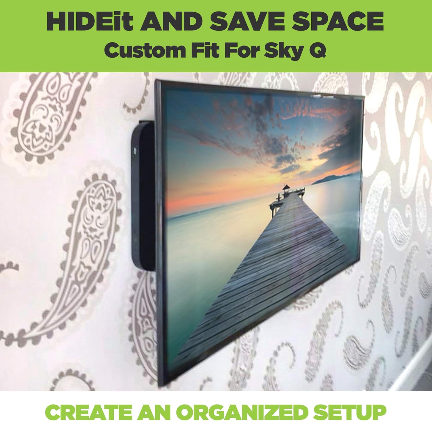 Hideit Sky Q Wall Mount Wall Mounting Bracket For Sky Amazon Co Uk Electronics