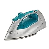 1500W Cordless Iron - No More Tangled Wires! Ceramic Soleplate, 11.8oz Tank & Anti-Drip Tech (Red)