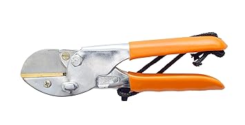 Visko 503 Roll Cut Super Pruning Secateur (Orange and Silver)