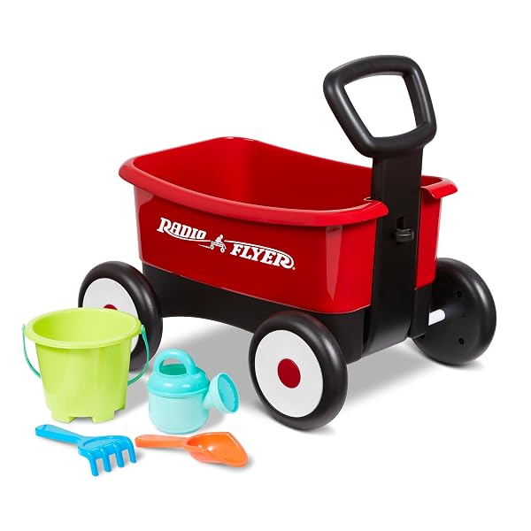 RADIO FLYER PUSH & PULL WALKER WAGON WITH...