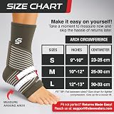 SS Sleeve Stars Ankle Brace with Removable Strap Mocha 10-12 in Medium view 5