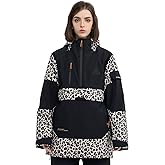 HIGH EXPERIENCE Ski Jacket Snowboard Anorak Coat Pullover Baggy Snow Hooded Insulated Hoodie Waterproof Warm for Women Men