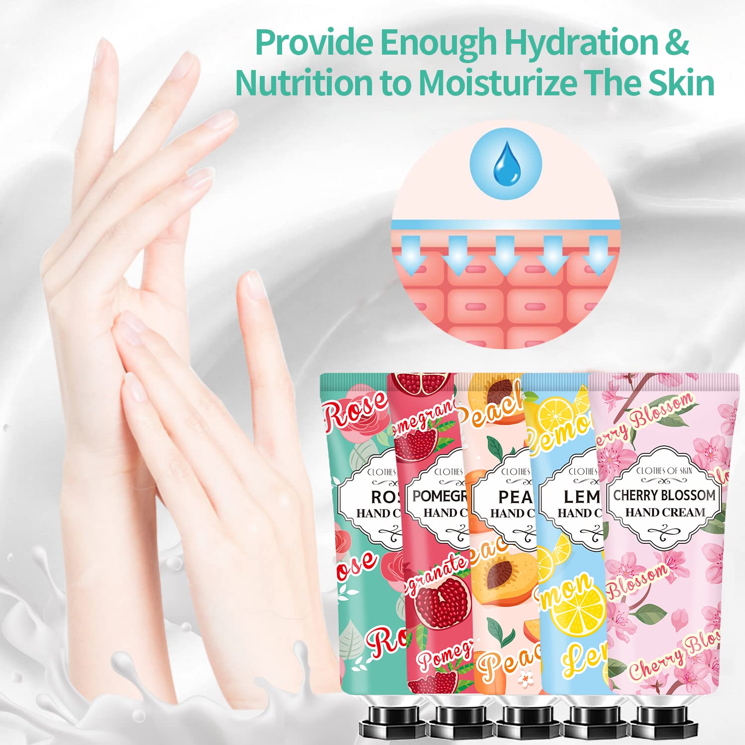 8 Pack Hand Cream Gift Set,Easter Basket Stuffers for Teen Girls,Mothers Day Gifts,Mini Travel Size Lotion for Teacher Appreciation Gifts Nurse Gifts,Hand Lotionfor Dry Cracked Hands Gifts for Mom