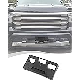 Hoolcar Front License Plate Frame Car License Plate Mounting Bracket Holder Compatible with Chevrolet Silverado 2020-2023, Black