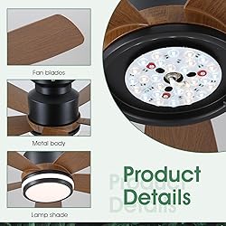 Ceiling Fans with Lights and Remote/APP Control, 41