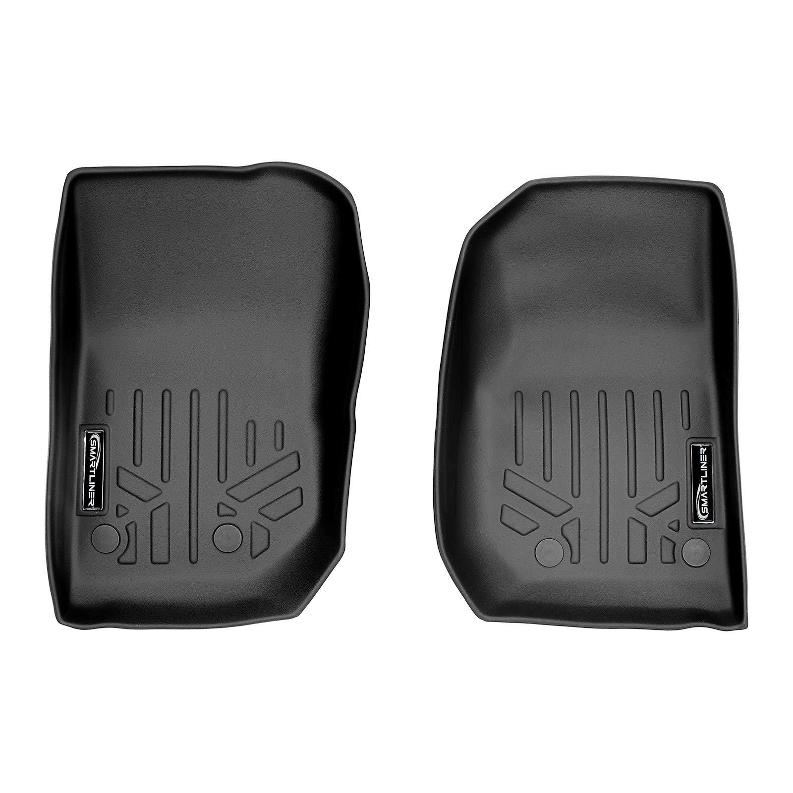 MAXLINER Floor Mats 1st Row Liner Set for 2014-2014 Jeep Wrangler Image