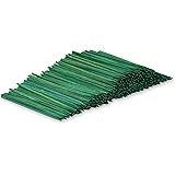 Wooden Floral Plant Support Craft Picks Green Wood Stakes 100 Count w/ Flower Crafting eGuide (6 Inch)