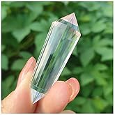 Vogel-Cut Crystal Wand 2 inch 24 Sided Vogal Cristal Vogel Cut Crystals Clear Double Terminated Himalayan Crystal Natural High Altitude Vogal Crystal Healing Quartz voegel 24 sided crystal Chakra Gift