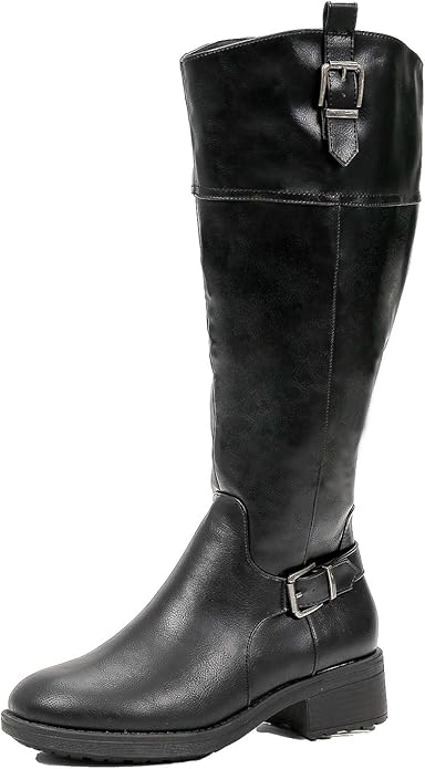 PENNYSUE Womens Knee High Riding Fur Lined