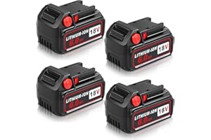 Aoasur 6.0AH Replacement for Milwaukee M - 18 Battery (4-Pack)