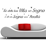 Adesivo Murale Gesar - 'Fai Della Tua Vita Un Sogno' - Decorazione Parete Vinile 100x77 Cm - Foto 13