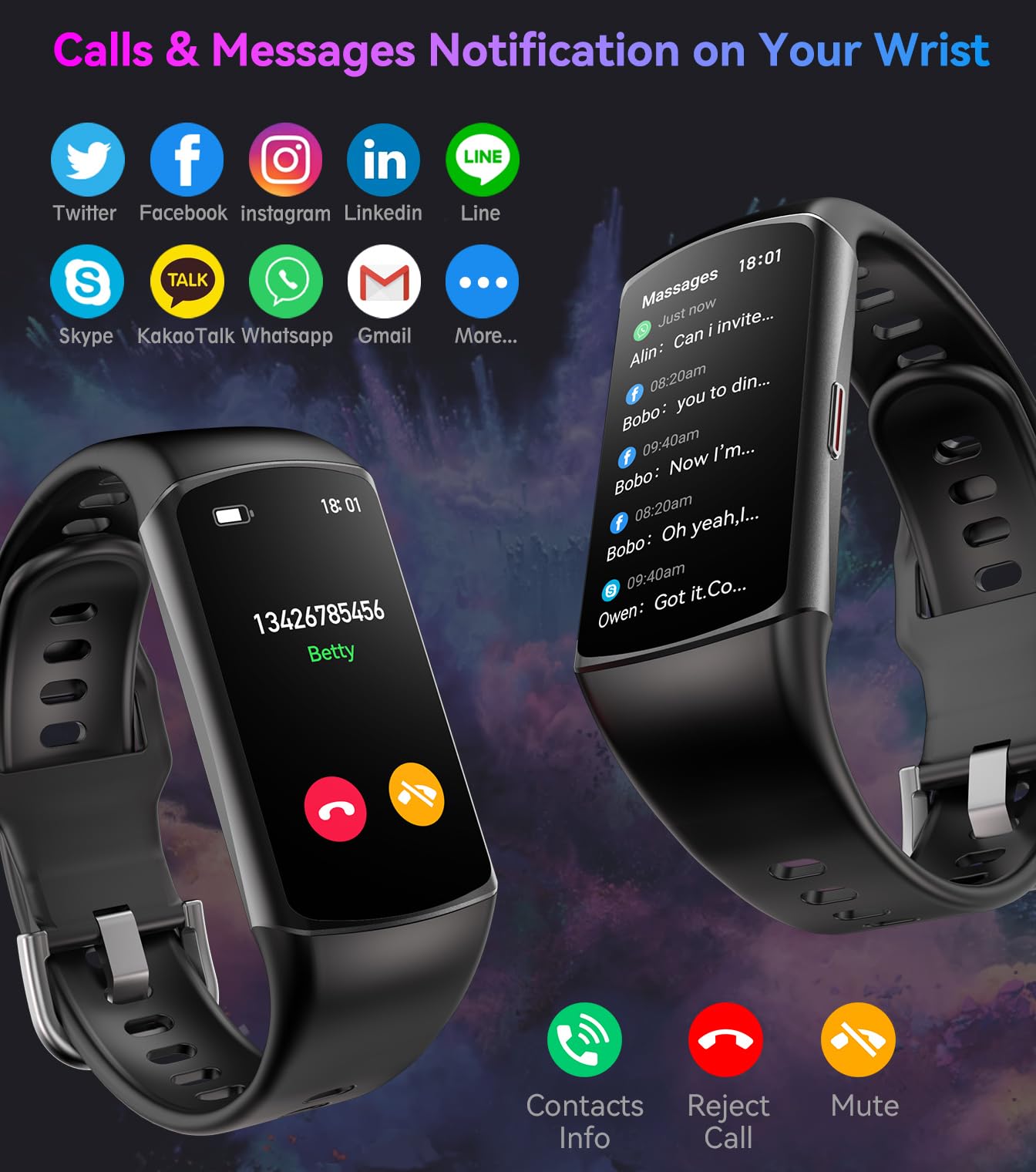 Smart Watch Fitness Tracker with 24/7 Heart Rate, Blood Oxygen Blood Pressure Monitor Sleep Tracker 120 Sports Modes Activity Tracker Step Calorie Counter IP68 Waterproof for Andriod iPhone Women Men - Image 6