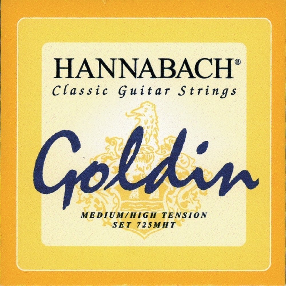 Hannabach Classical Guitar Strings Series 725 Medium/High Tension Goldin - 3 String Bass Set - 7257MHT — image 1