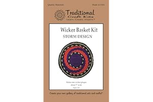 Traditional Craft Kits Wicker Basket Kit - Storm Design