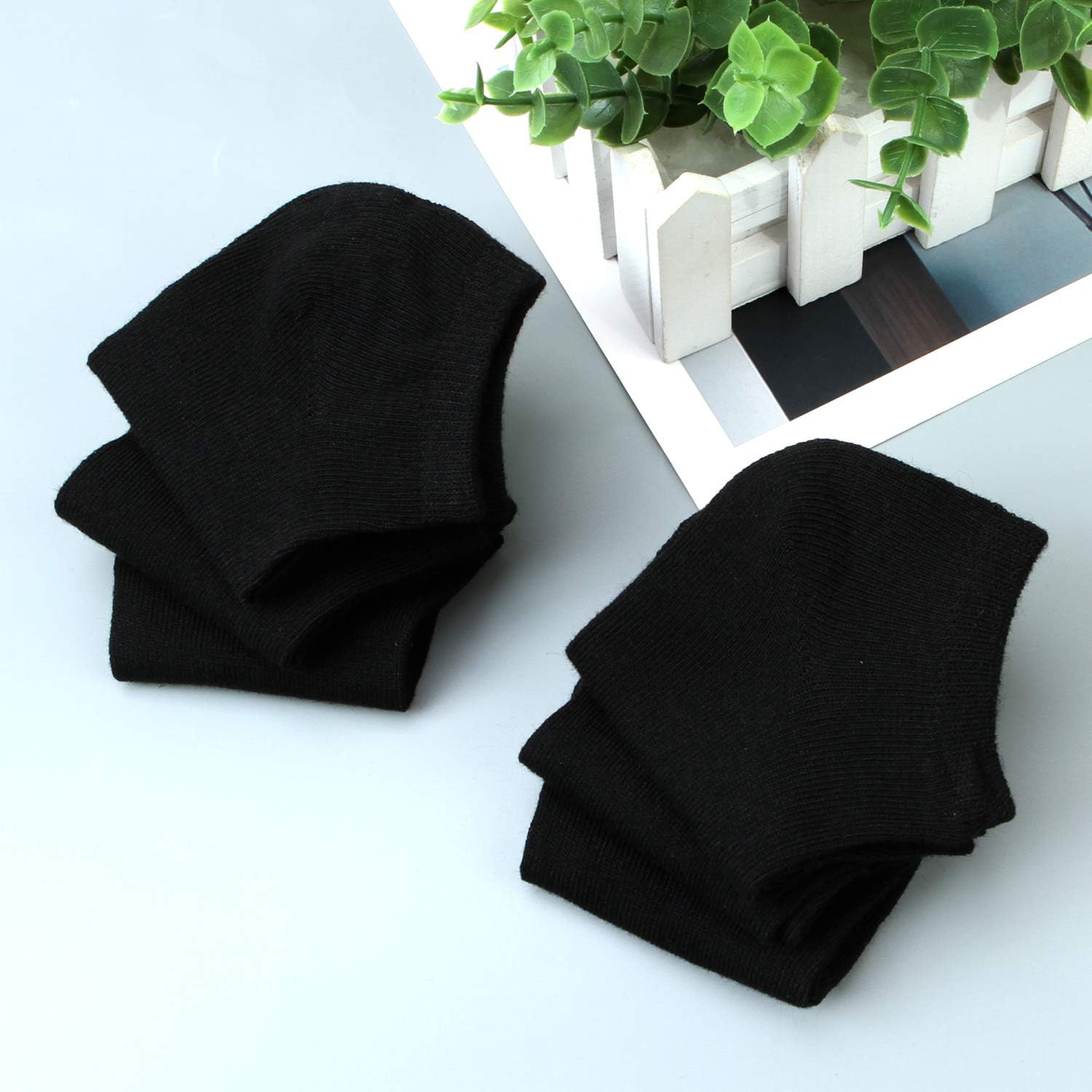 Cooraby 15 Pack Kids' Half Cushion Low Cut Athletic Ankle Socks Boys Girls Ankle Socks: Clothing