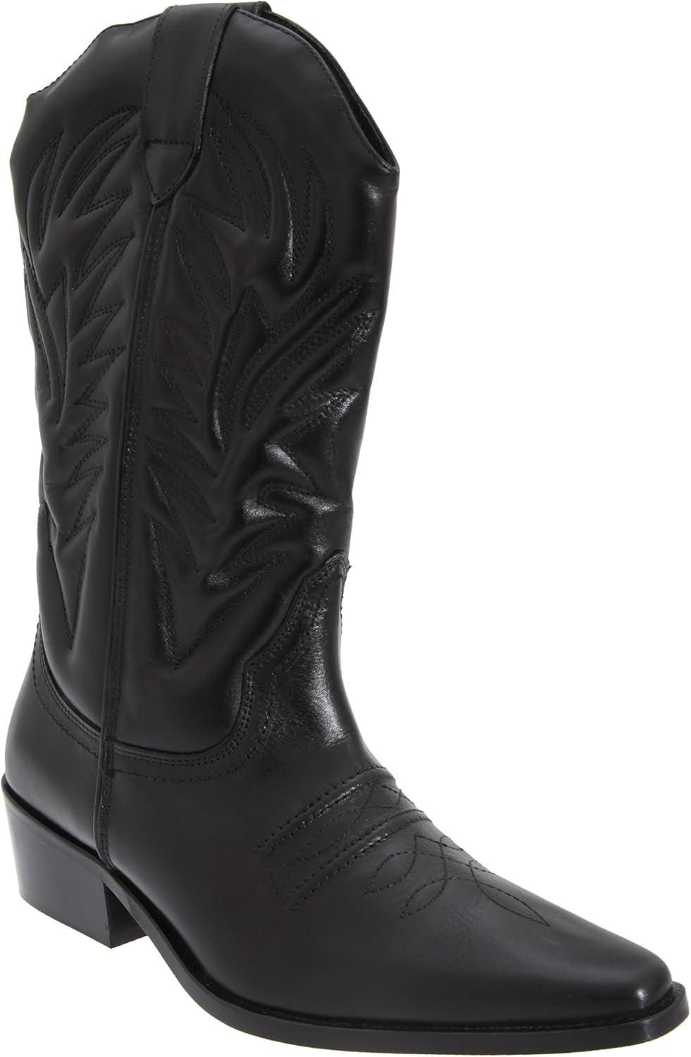 Gringos Mens High Clive Western Cowboy Boots (9 UK) (Black) Amazon.co