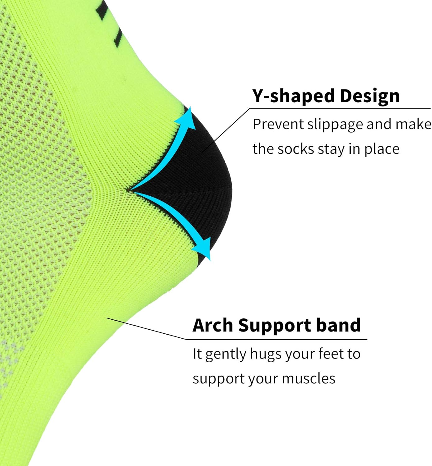 Cycling Socks, Running Socks for Men Women, Performance Crew Socks: Clothing
