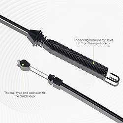 Harbot 175067 Deck Clutch Cable for Craftsman
