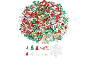 CCINEE Metallic Foil Sequins Bright Table Decoration Set - 100g, 4800 Pieces, Christmas & New Year