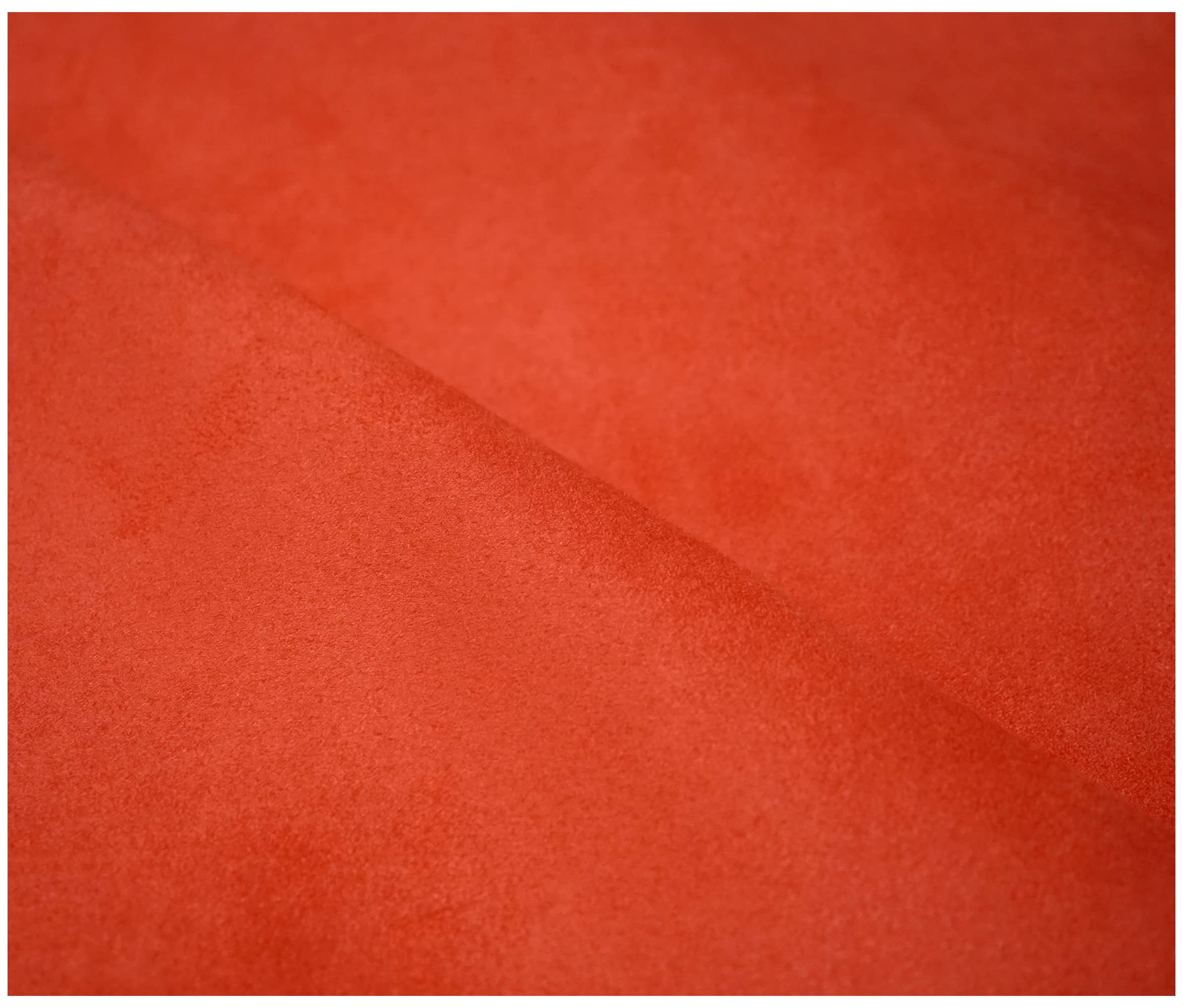 Faux Suede Soft Touch Leatherette Upholstery Fabric for Furnishings Cushions Curtain (300 x 150cm (3 Metre), Autumn)