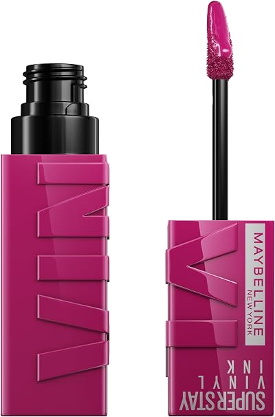 Maybelline SuperStay Vinyl Ink Lipstick Unafraid 16HR Long-Lasting Shine
