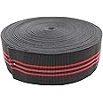 PBRO Sofa Elastic Webbing Stretch Latex Band Furniture Repair DIY Upholstery Modification Elasbelt Chair Couch Material Replacement Stretchy Spring Alternative Three Inch 3" Wide x Sixty Ft 60" Roll