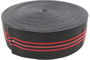 PBRO Sofa Elastic Webbing Stretch Latex Band Furniture Repair DIY Upholstery Modification Elasbelt Chair Couch Material Replacement Stretchy Spring Alternative Three Inch 3" Wide x Forty Ft 40" Roll