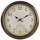 Keureedg 16 Inch Large Outdoor Clock, Waterproof