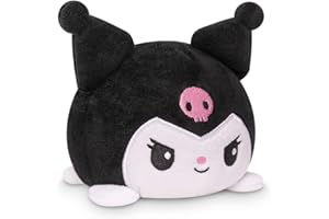 TeeTurtle - The Officially Licensed Original Sanrio Plushie - My Melody + Kuromi - Cute Sensory Fidget Stuffed Animals That Show Your Mood