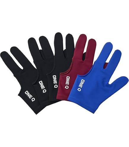 Guante Billar Kamui QuickDry - Mano Derecha, Negro, Tela Secado Rápido
